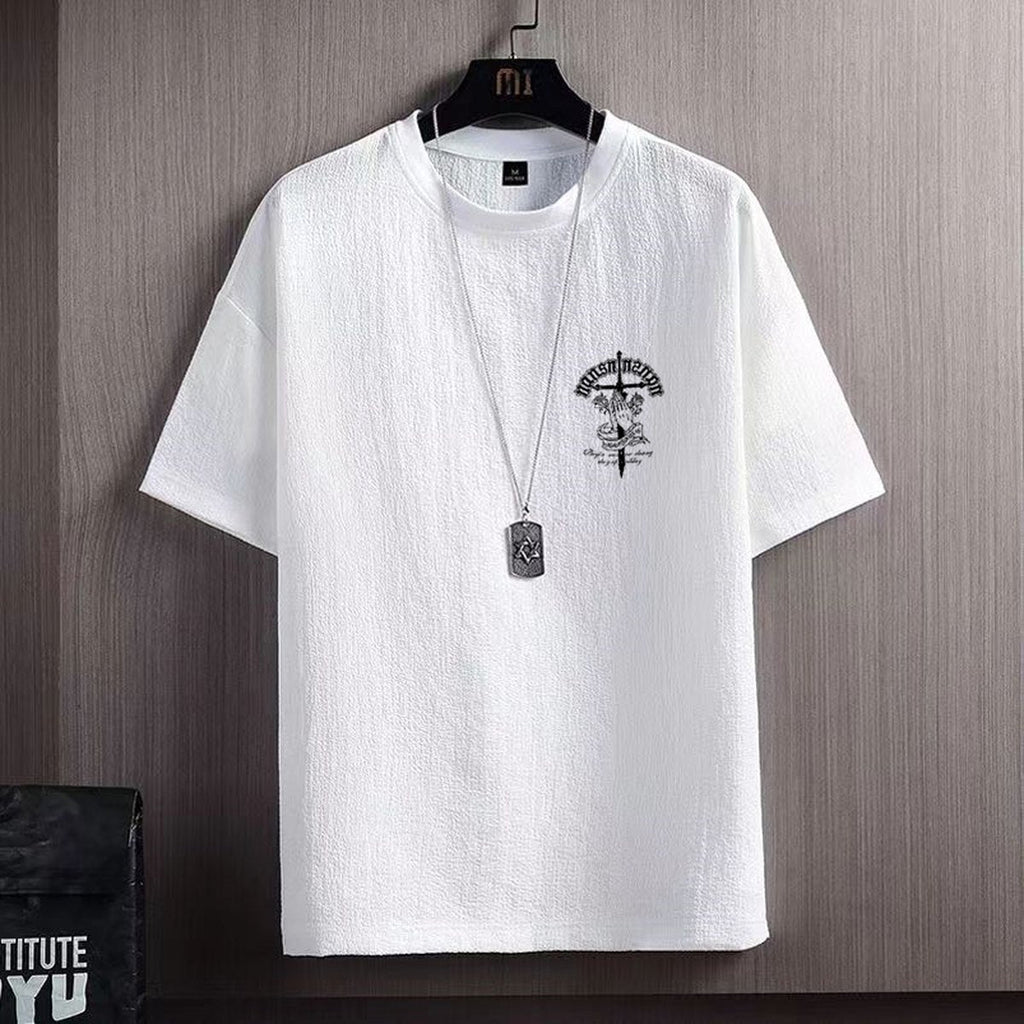 Men's Ice Silk Short Sleeve T-shirt