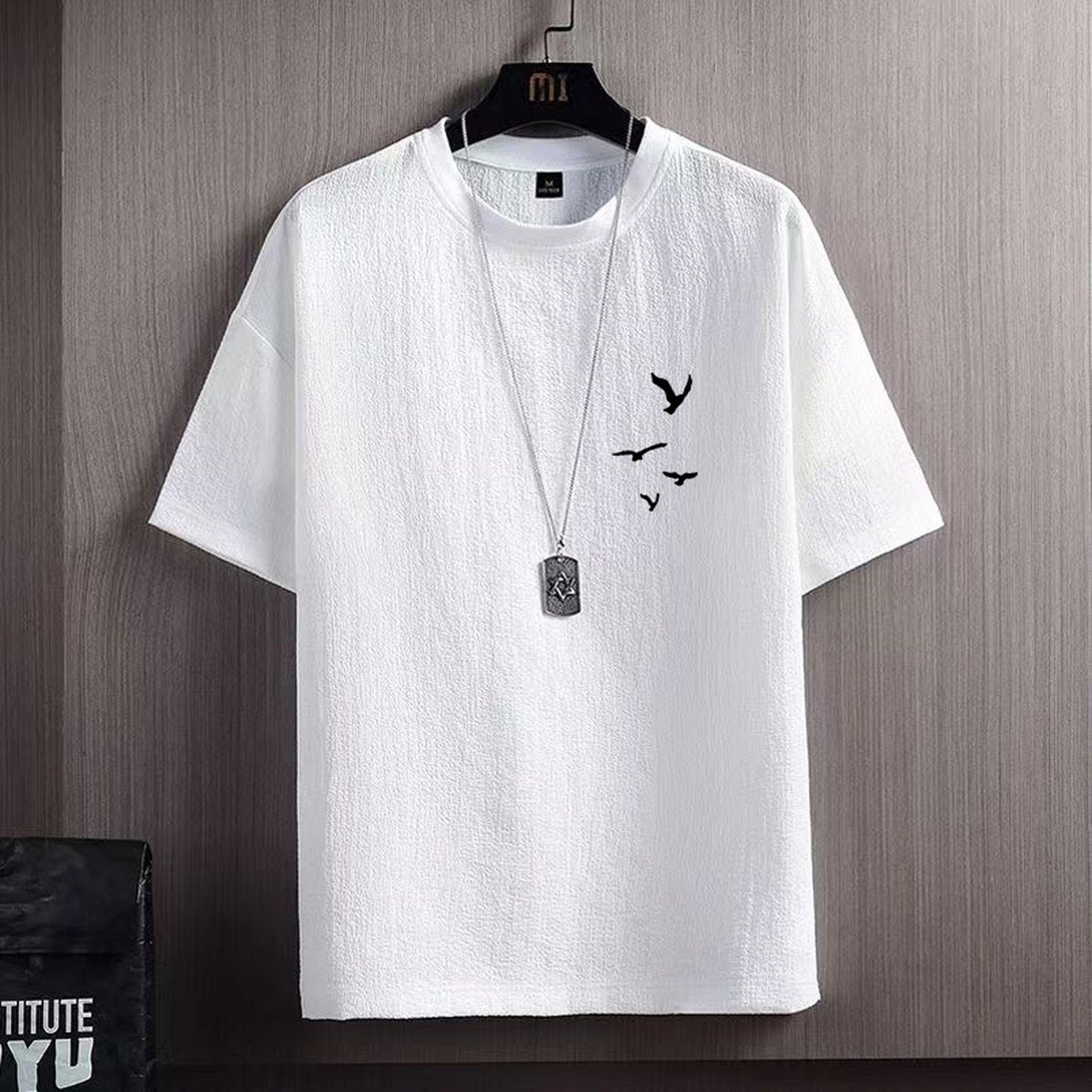 Men's Ice Silk Short Sleeve T-shirt