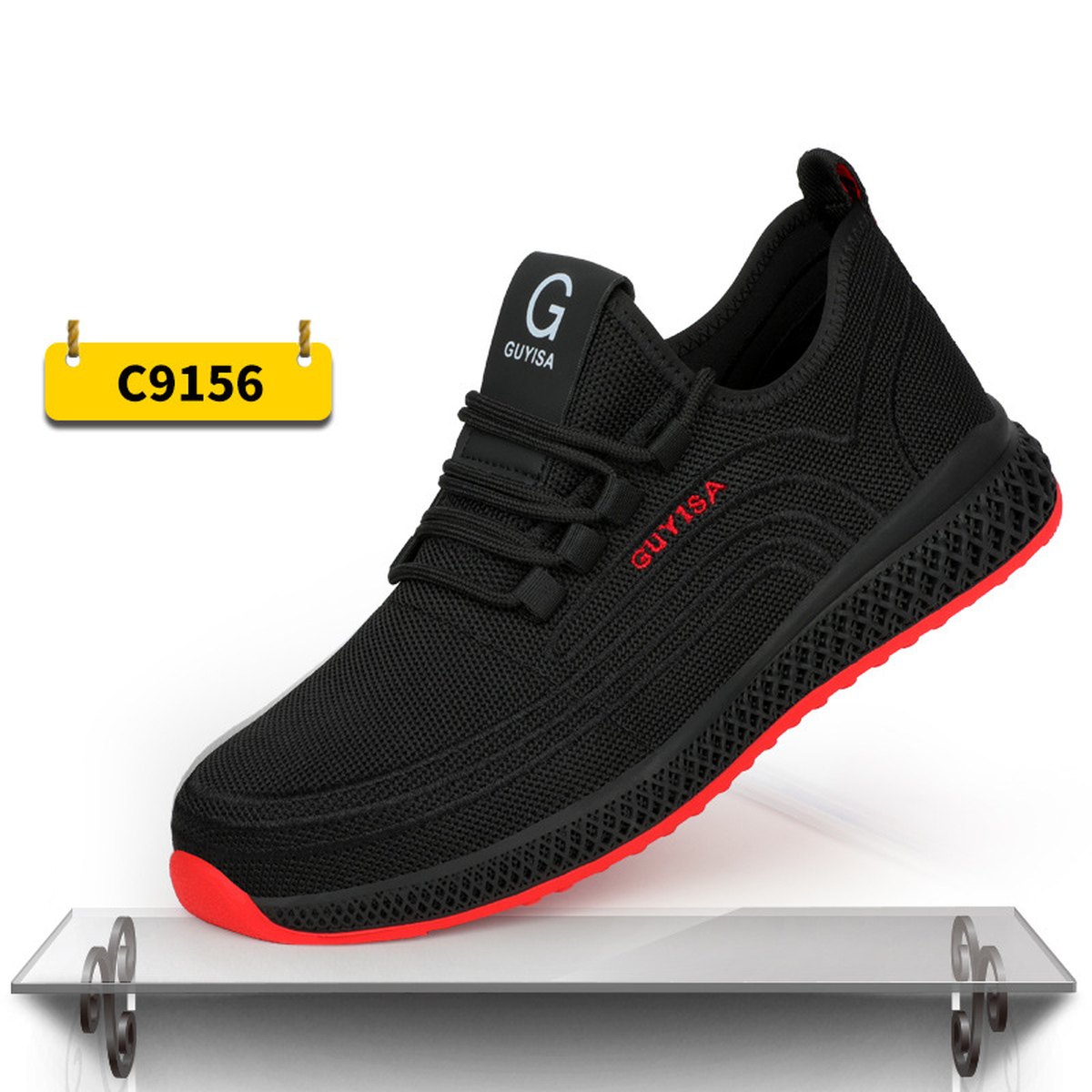 Men's Indestructible Steel Toe Sneakers Lightweight Work Shoes
