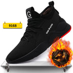 Men's Indestructible Steel Toe Sneakers Lightweight Work Shoes