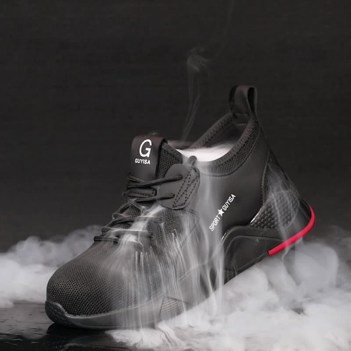 Men's Indestructible Steel Toe Sneakers Lightweight Work Shoes