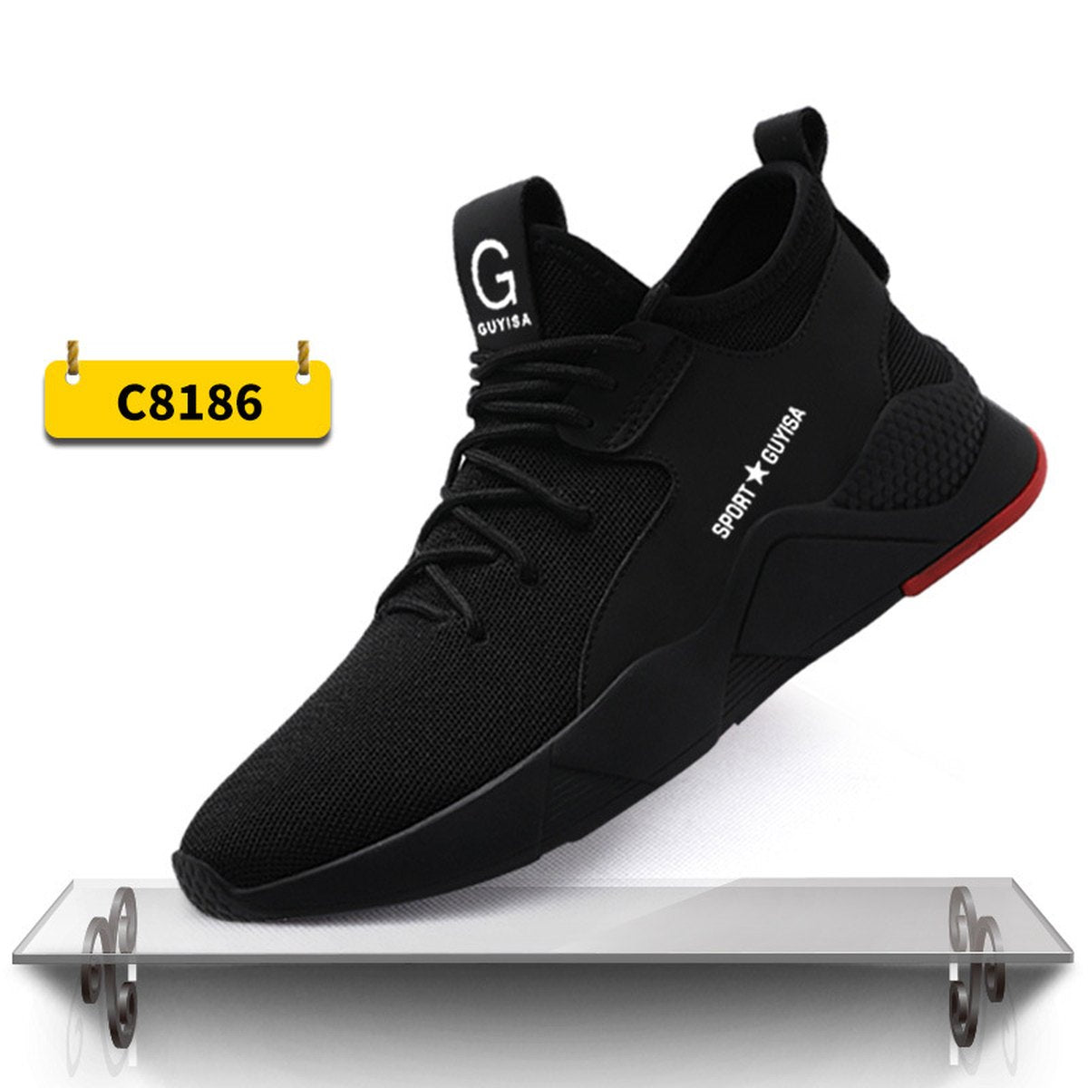 Men's Indestructible Steel Toe Sneakers Lightweight Work Shoes