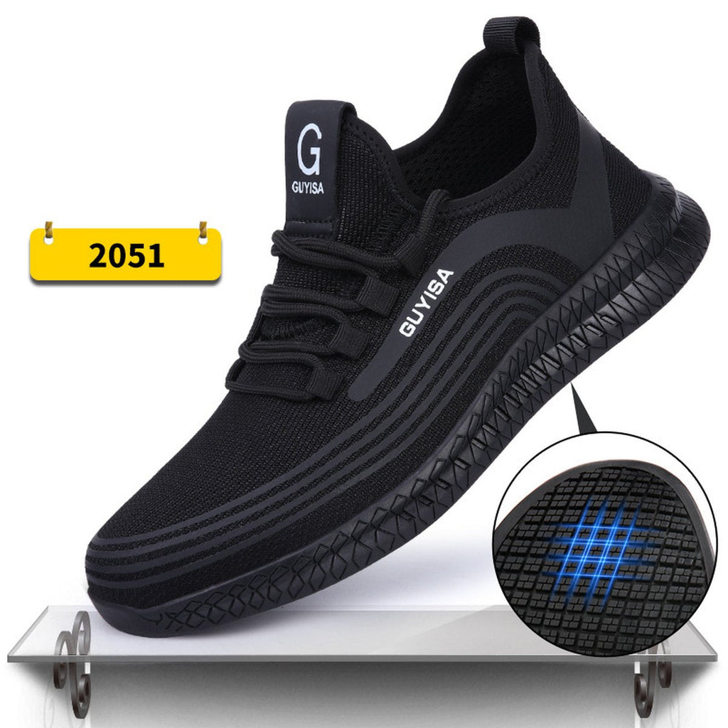 Men's Indestructible Steel Toe Sneakers Lightweight Work Shoes