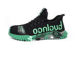 Men's Indestructible Steel Toe Work Shoes Letter Print