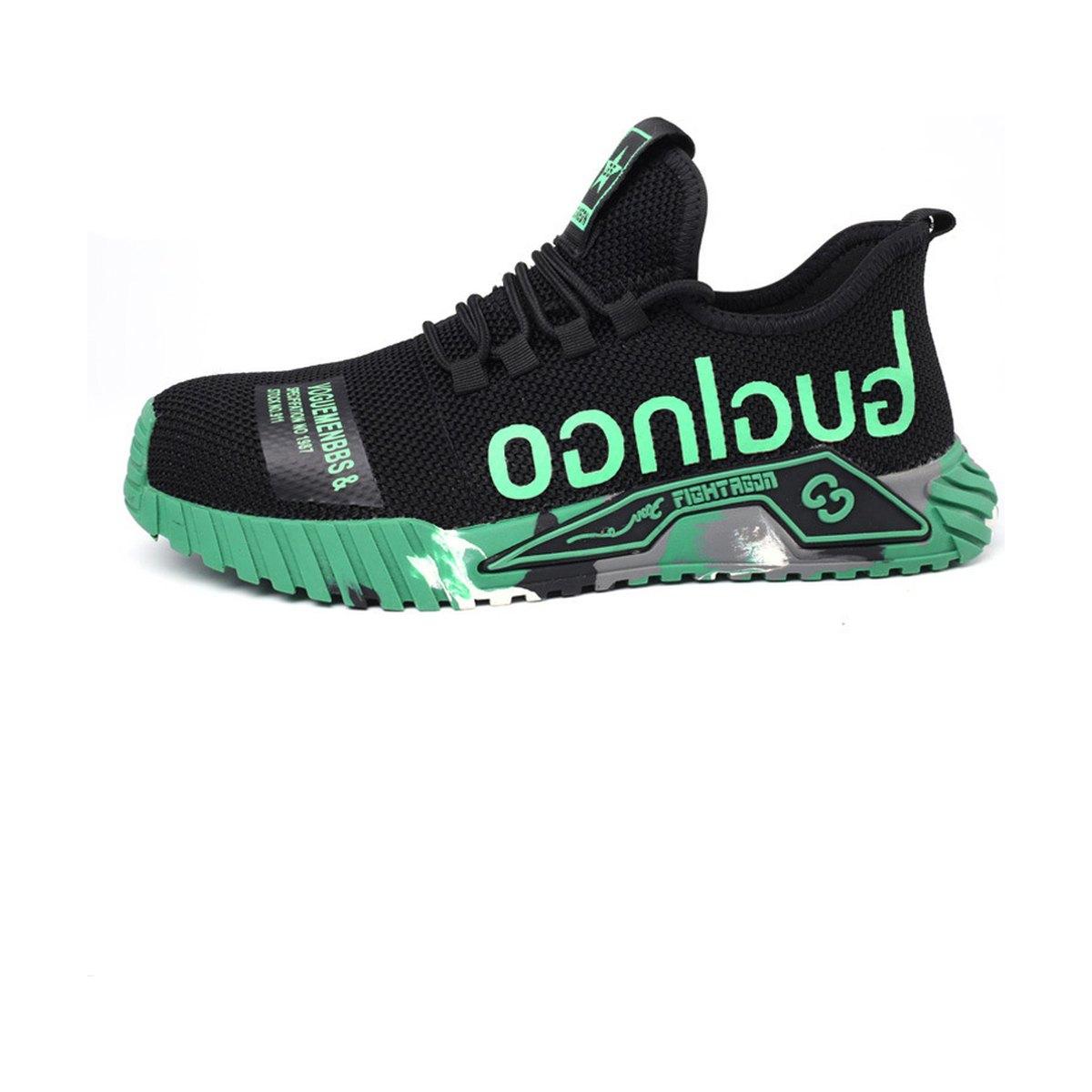 Men's Indestructible Steel Toe Work Shoes Letter Print