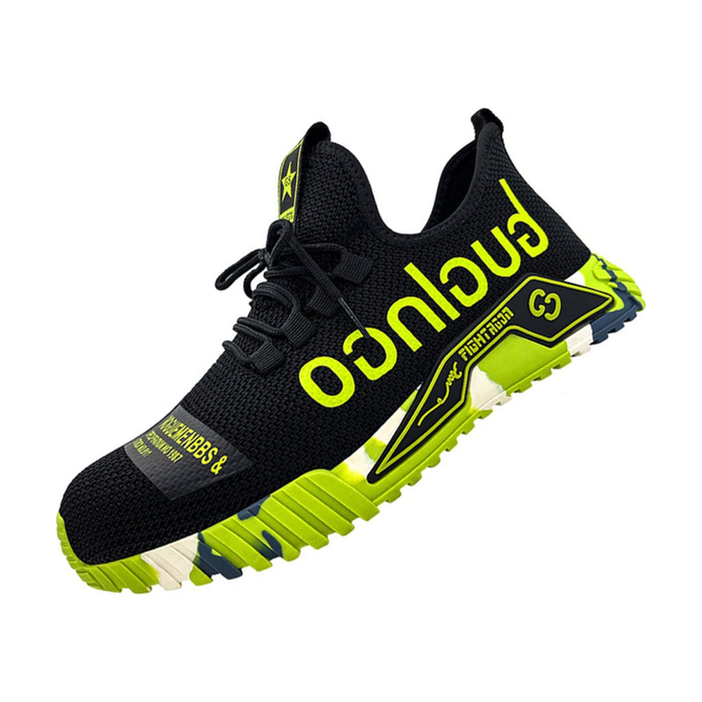 Men's Indestructible Steel Toe Work Shoes Letter Print