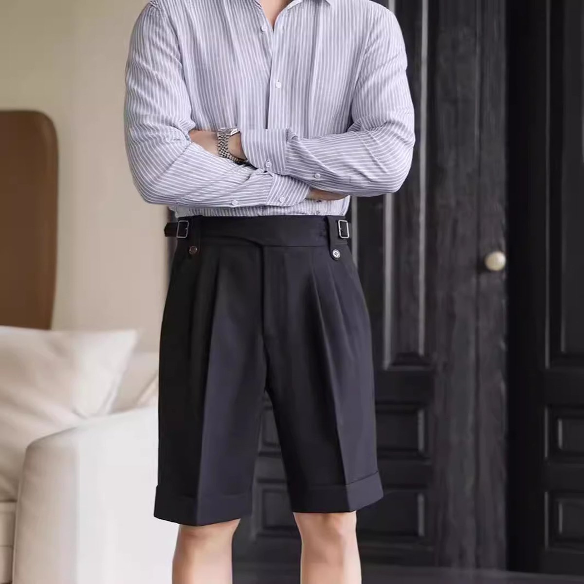 Men's Italian Retro Suit Shorts