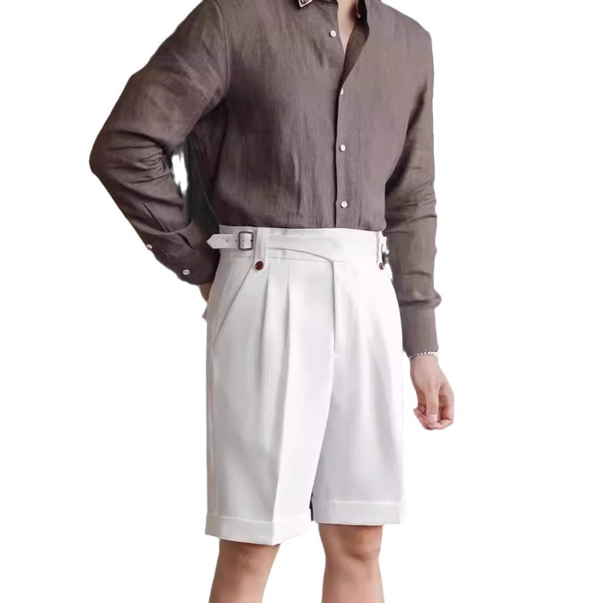 Men's Italian Retro Suit Shorts