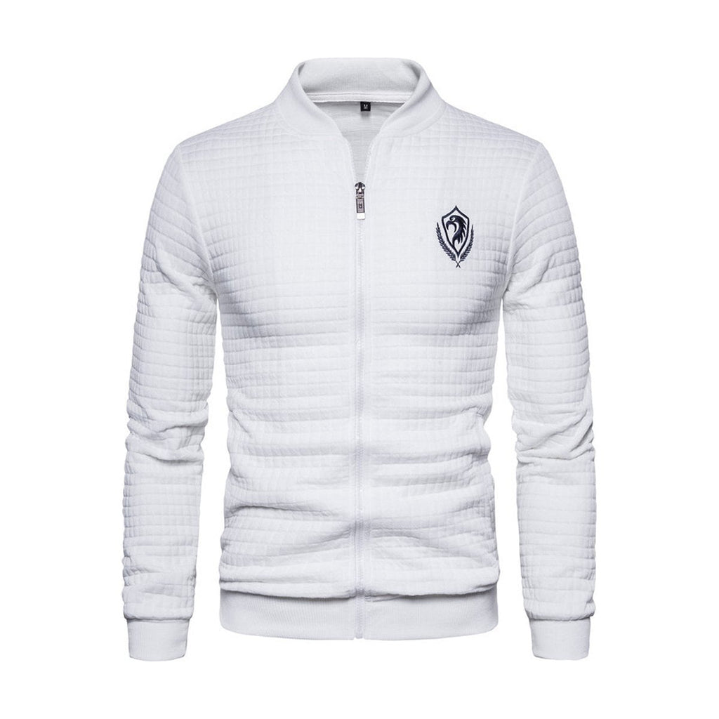 Men's Jacket Cotton Sweater Zipper Stand Collar