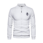 Men's Jacket Cotton Sweater Zipper Stand Collar