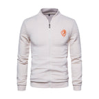 Men's Jacket Cotton Sweater Zipper Stand Collar