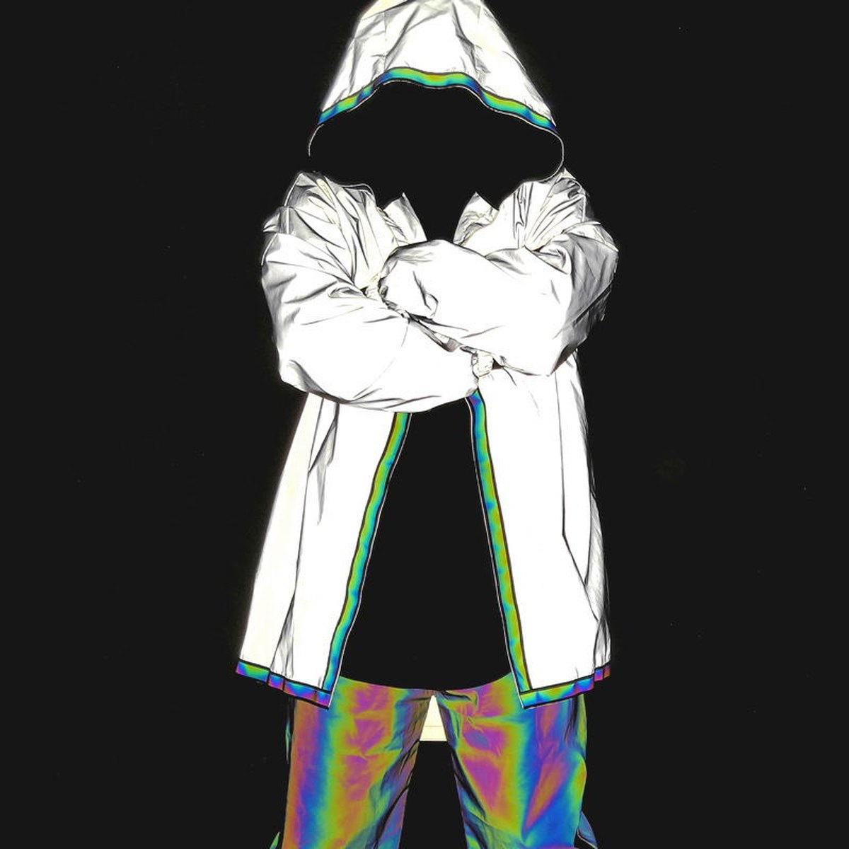 Men's Jacket Hip Hop Windbreaker Reflective