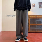 Men's Jacquard Rhombus Draped Pants