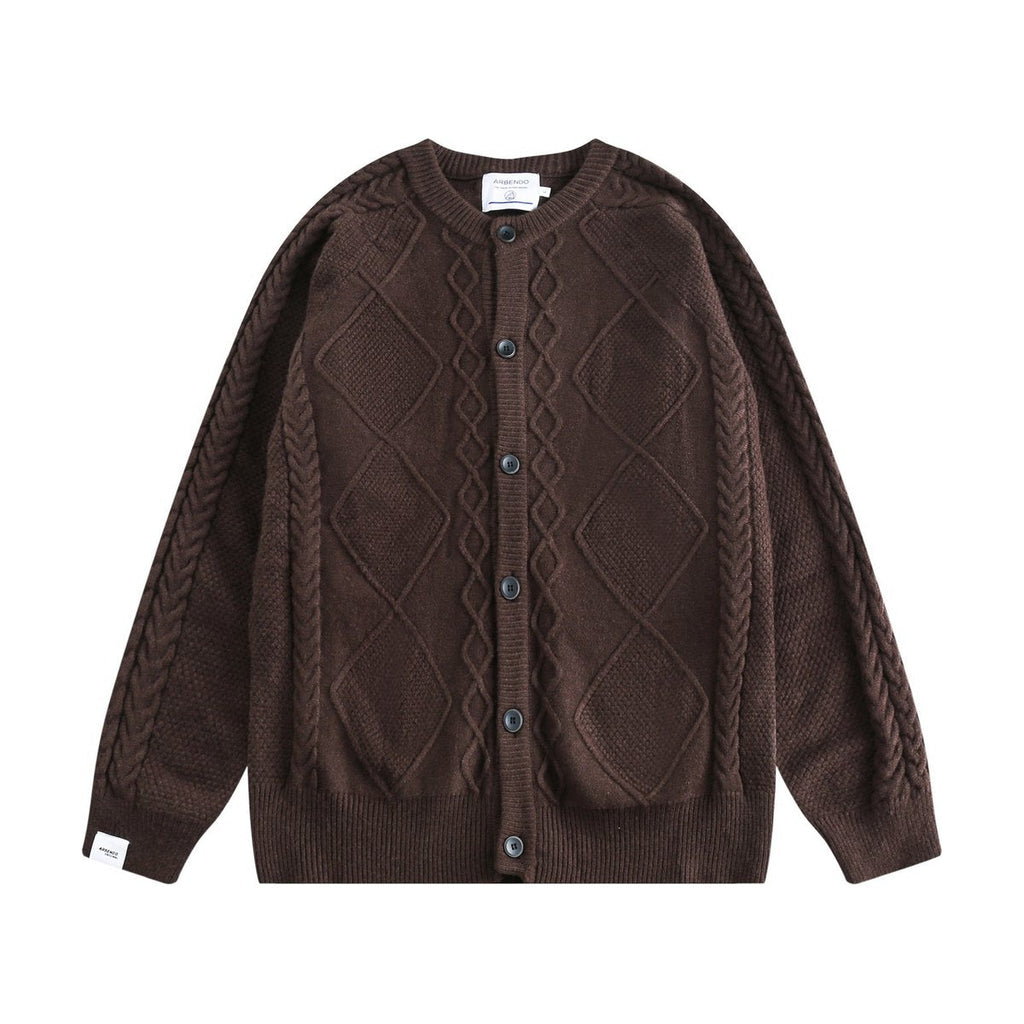 Men's Japanese Cardigan Sweater Loose