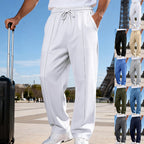 Men's Knit Casual Straight-leg Pants Plus Size Loose
