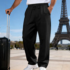 Men's Knit Casual Straight-leg Pants Plus Size Loose