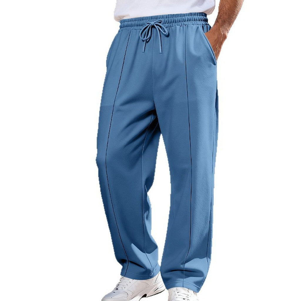 Men's Knit Casual Straight-leg Pants Plus Size Loose