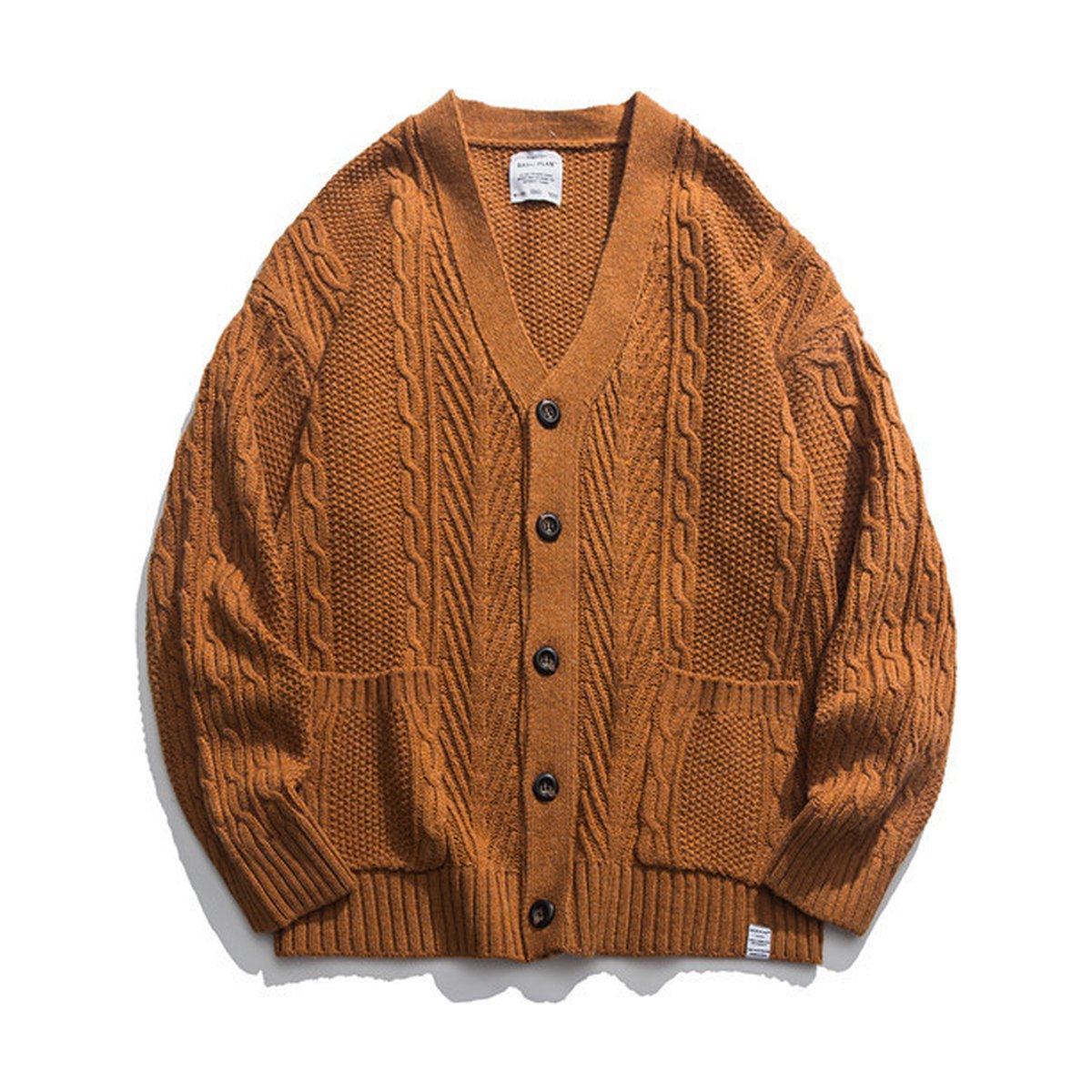 Men's Knit Sweater Japanese V-neck Cardigan Youth Student
