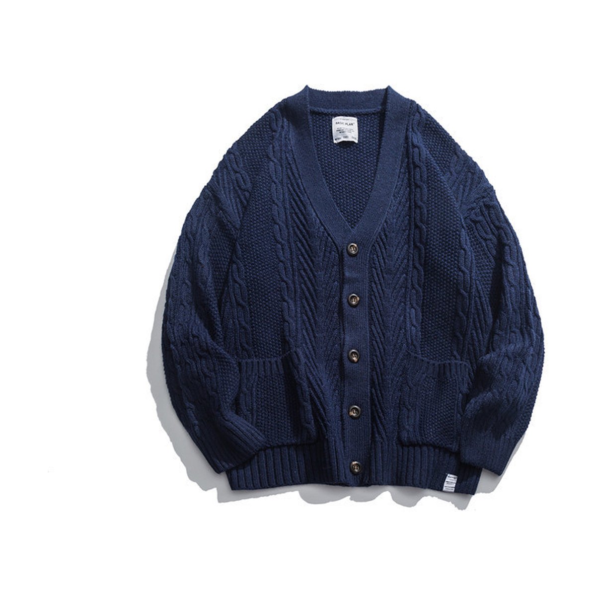 Men's Knit Sweater Japanese V-neck Cardigan Youth Student