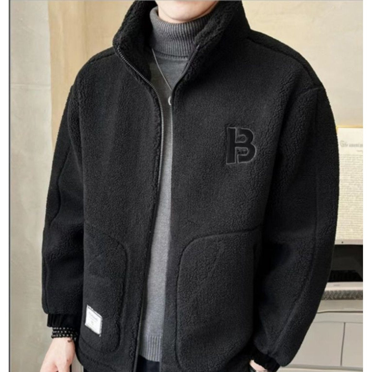 Men's Lamb Wool Coat