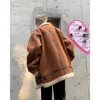 Men's Lamb Wool Stand Collar Cotton Coat Workwear