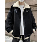 Men's Lamb Wool Stand Collar Cotton Coat Workwear