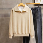 Men's Lapel Knitted Polo Shirt