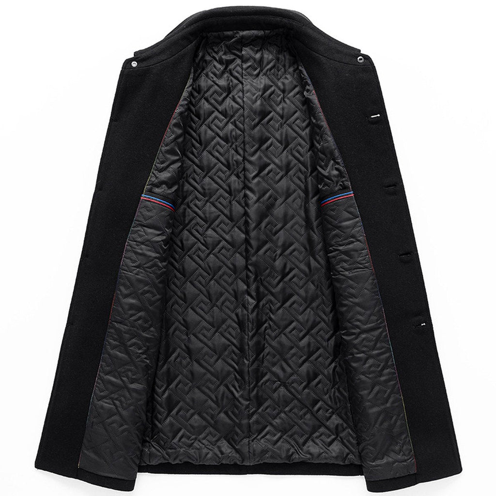 Men's Lapel Middle-aged Coat Woolen