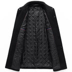 Men's Lapel Middle-aged Coat Woolen