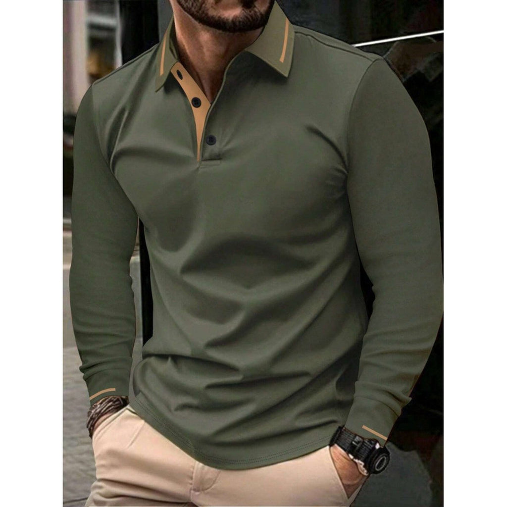 Men's Lapel Sports Polo Shirt