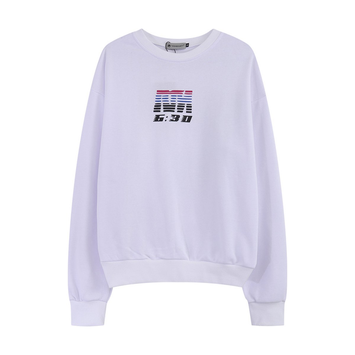 Men's Lazy Alphabet Print Long Sleeve T-shirt