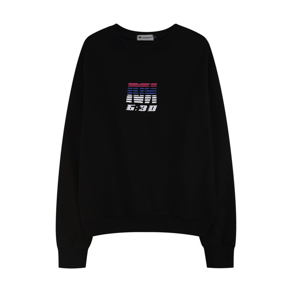 Men's Lazy Alphabet Print Long Sleeve T-shirt