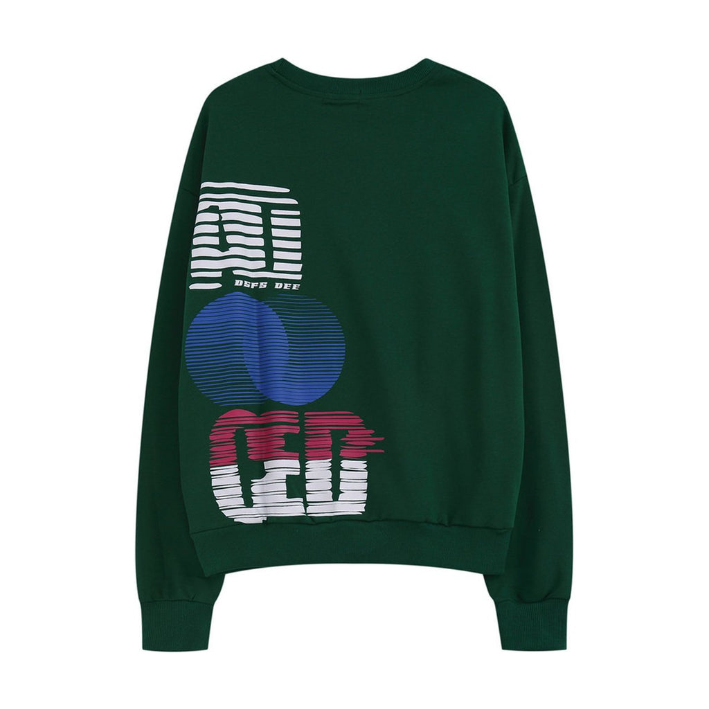 Men's Lazy Alphabet Print Long Sleeve T-shirt