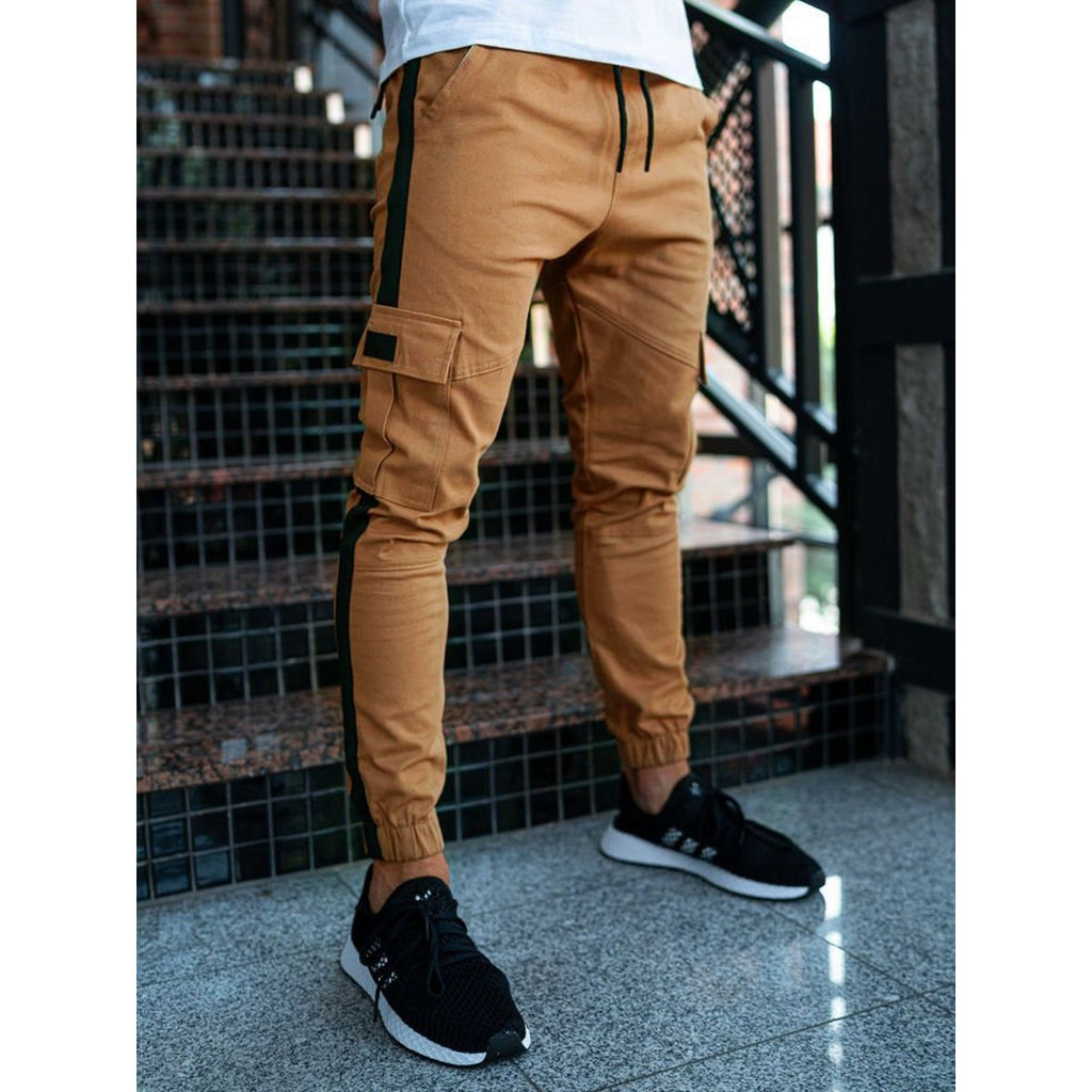 Men's Leather Bound Casual Pants