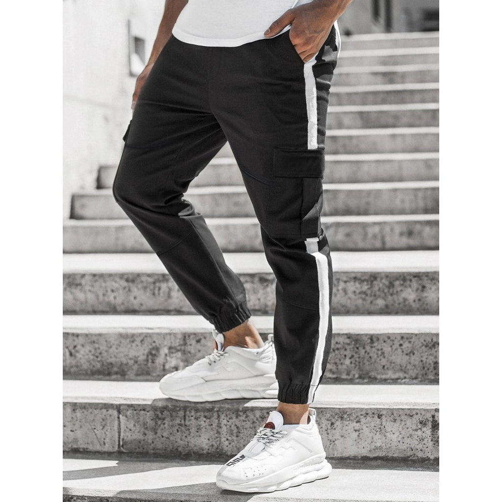 Men's Leather Bound Casual Pants
