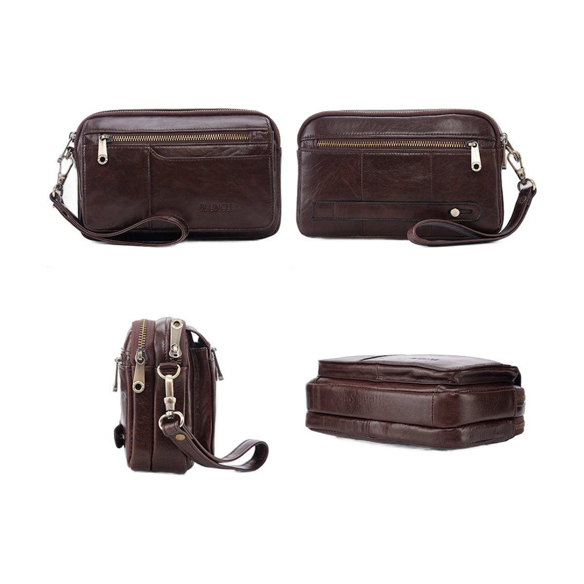 Men's Leather Clutch Bag