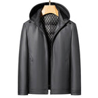 Men's Leather Down Jacket