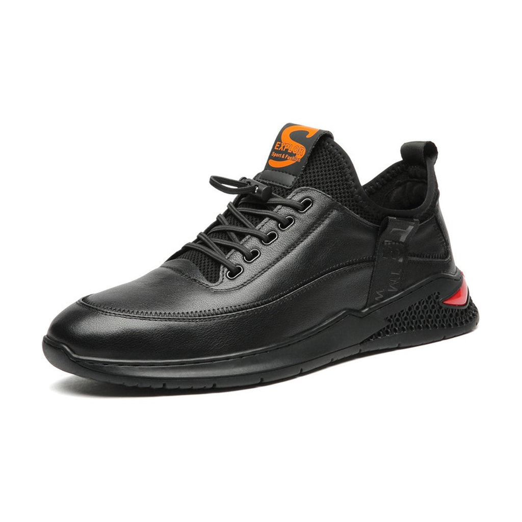Men's Leather Shoes Tide Plus Velvet