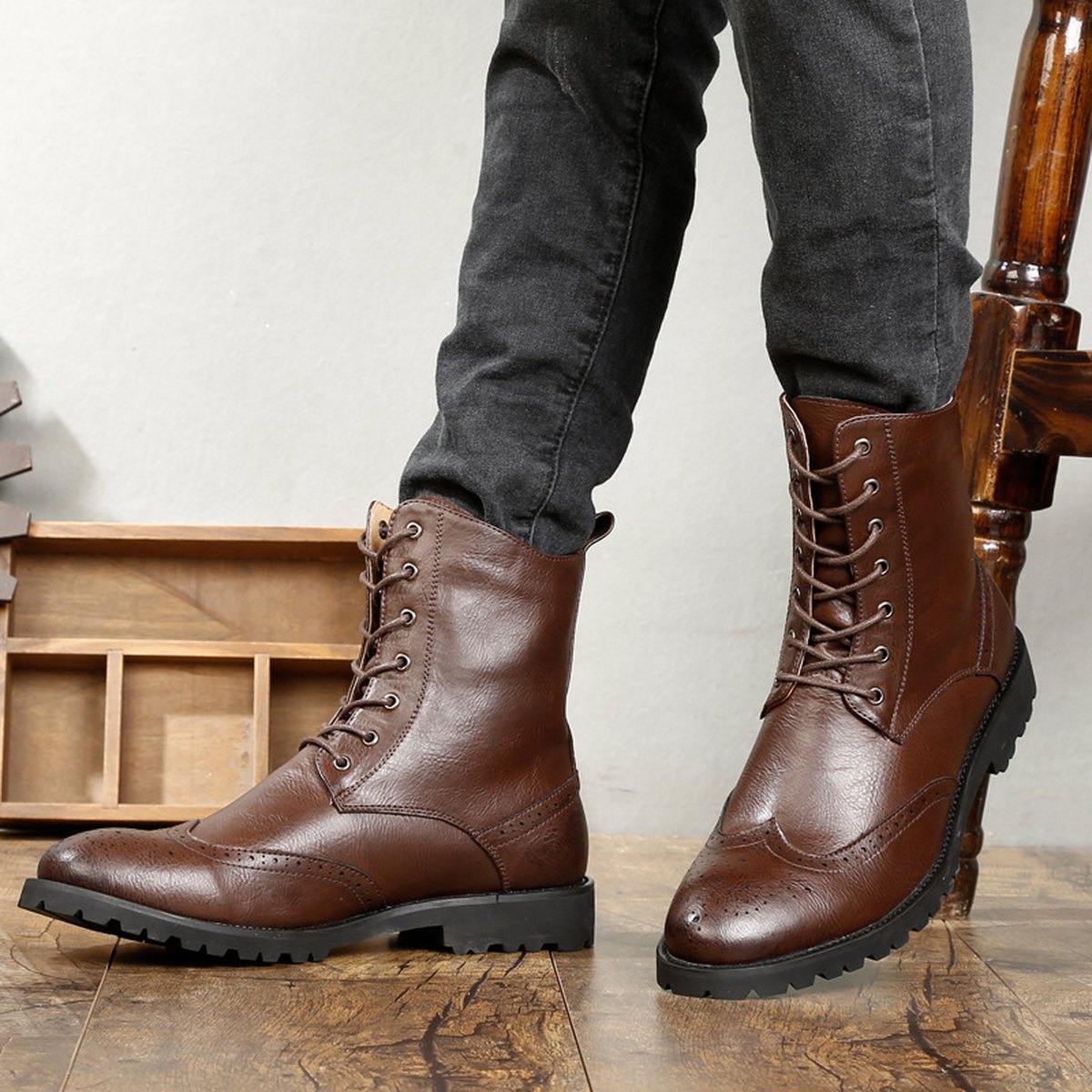 Men's Leather Work Boots