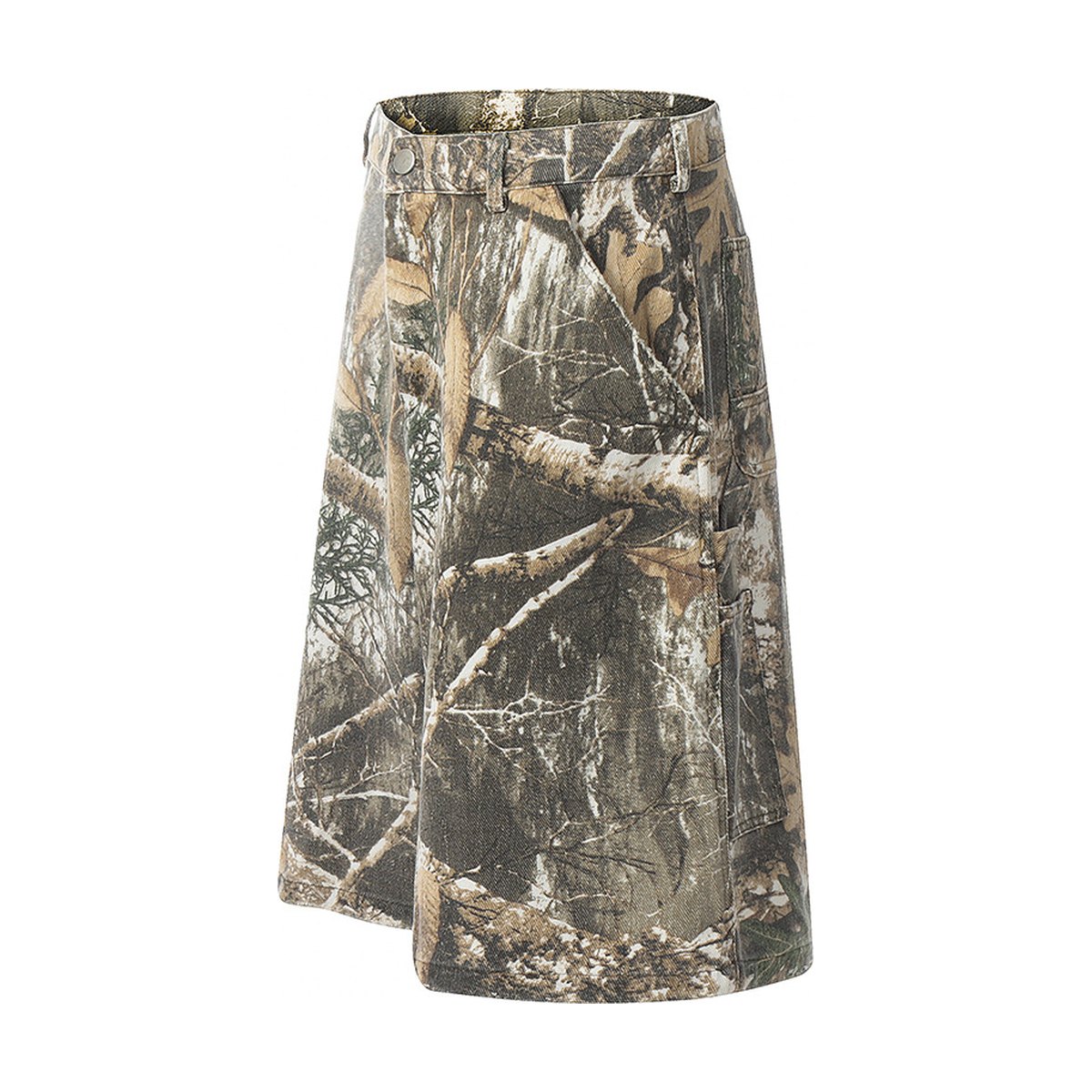 Men's Leaves Camouflage Workwear Shorts