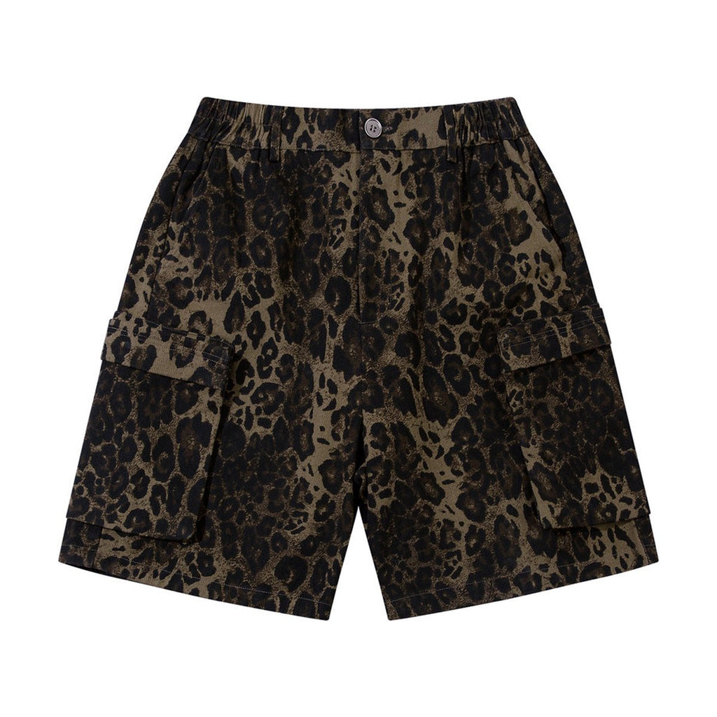 Men's Leopard Camouflage Workwear Shorts