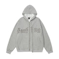Men's Letter Embroidered Cardigan Sweater