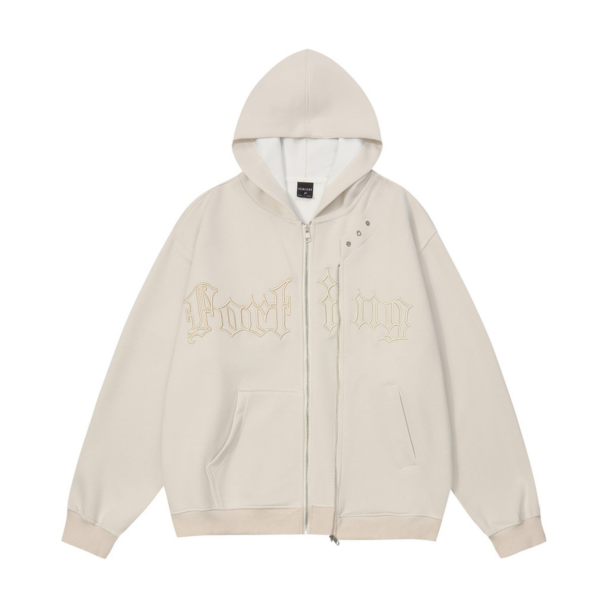 Men's Letter Embroidered Cardigan Sweater