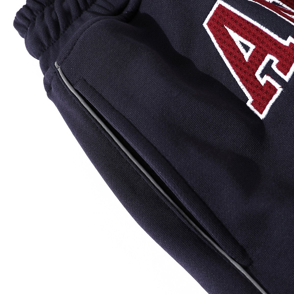 Men's Letter Embroidery Loose Short Sweatpants