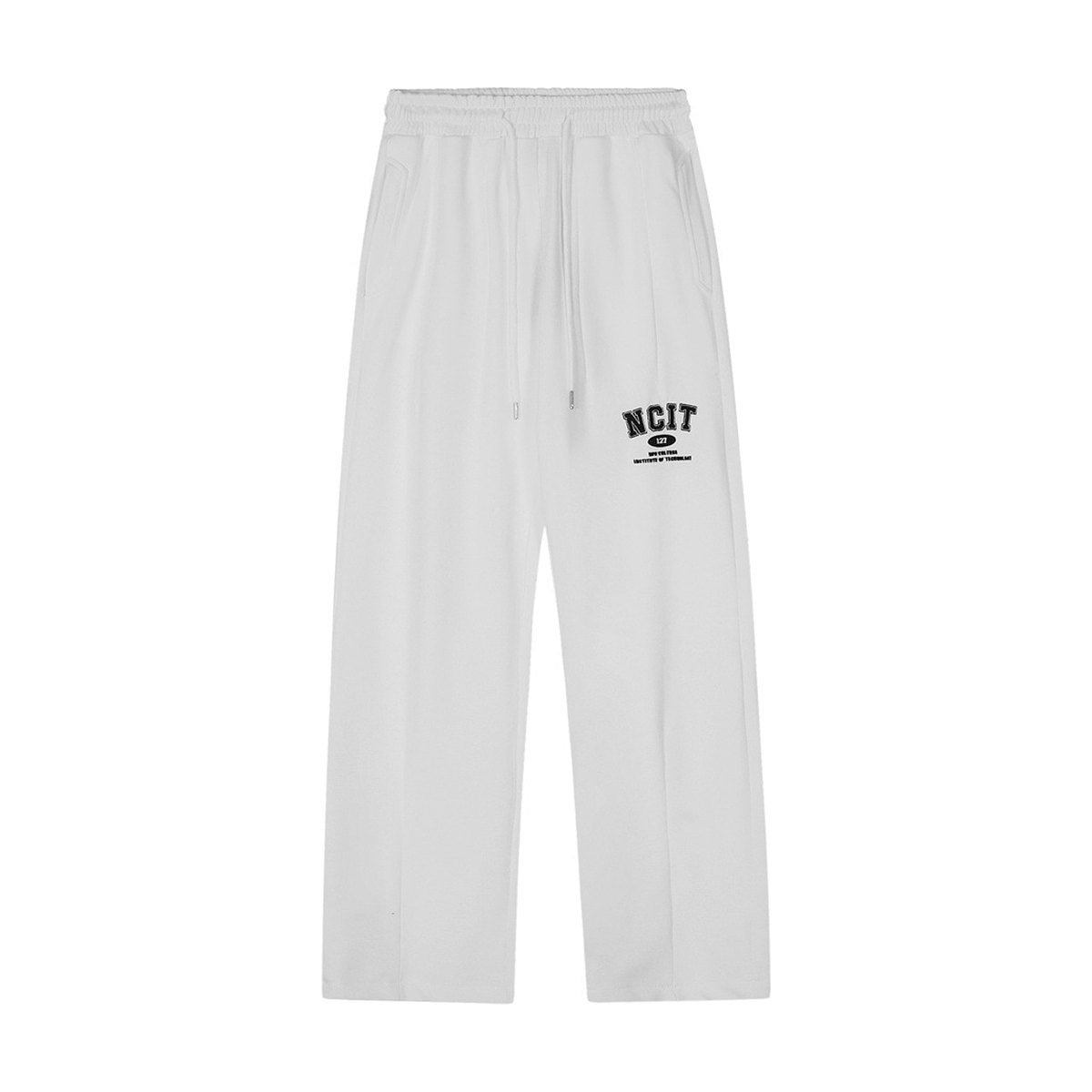 Men's Letter Embroidery Sports Straight Sweatpants