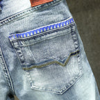 Men's Light Blue Ripped Jeans
