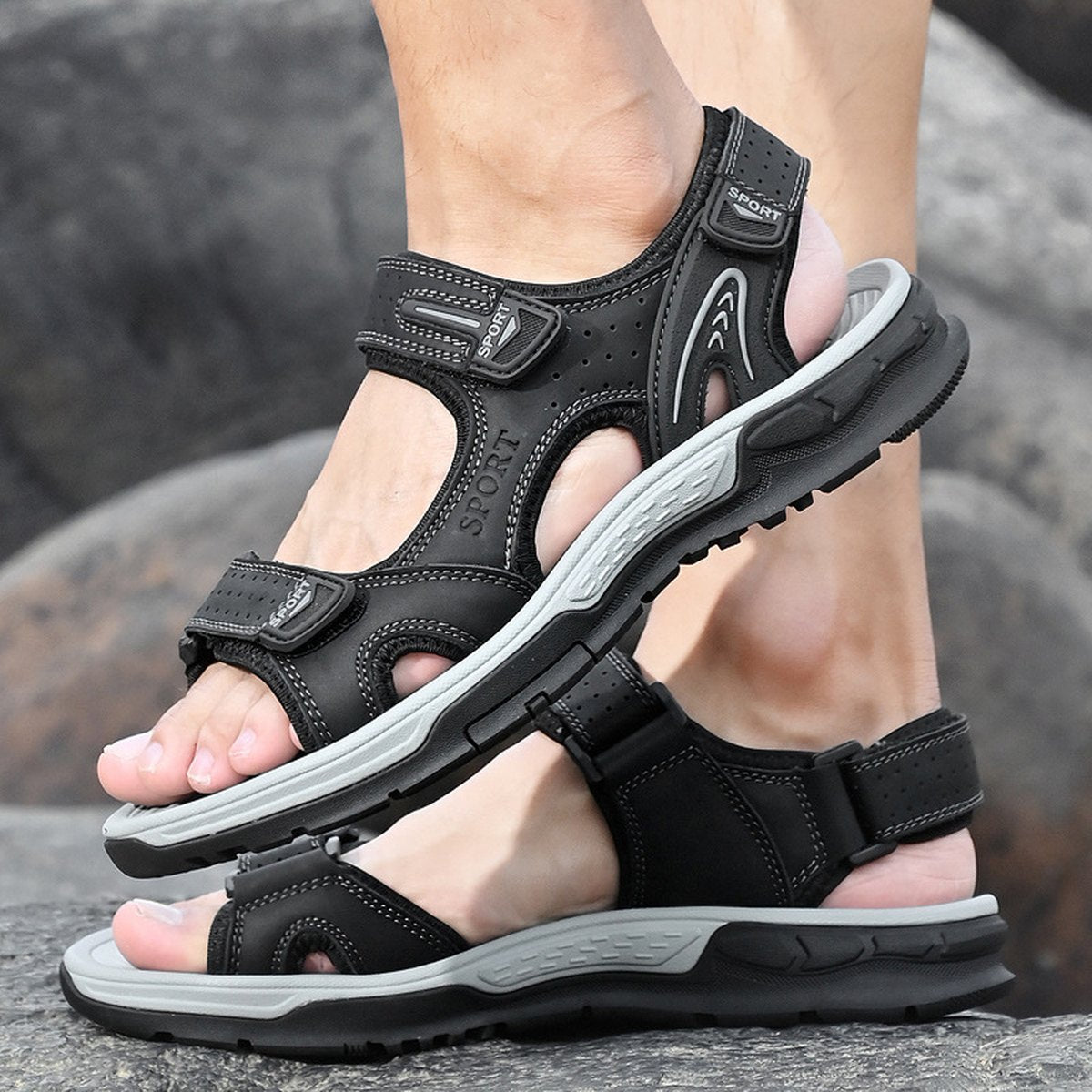 Men's Lightweight Outdoor Beach Open-toe Sandals