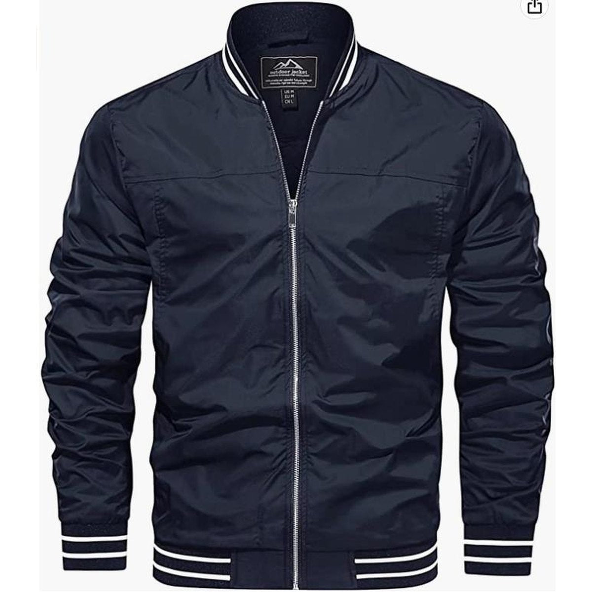 Men's Lightweight Windbreaker Bomber Jacket