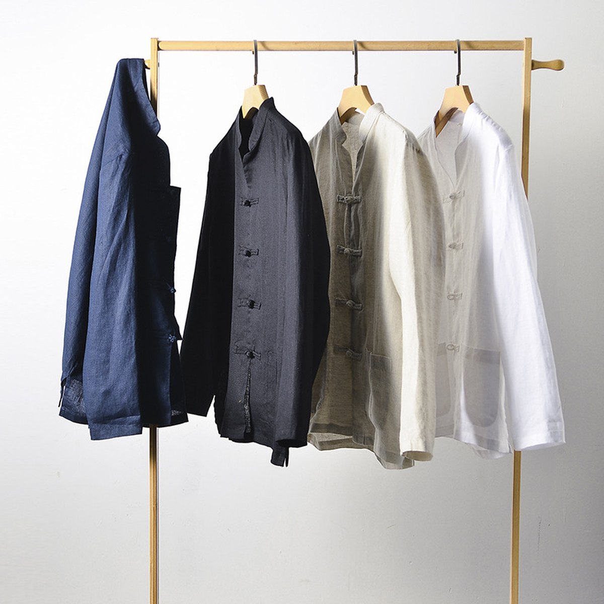 Men's Linen Shirt Chinese- Loose
