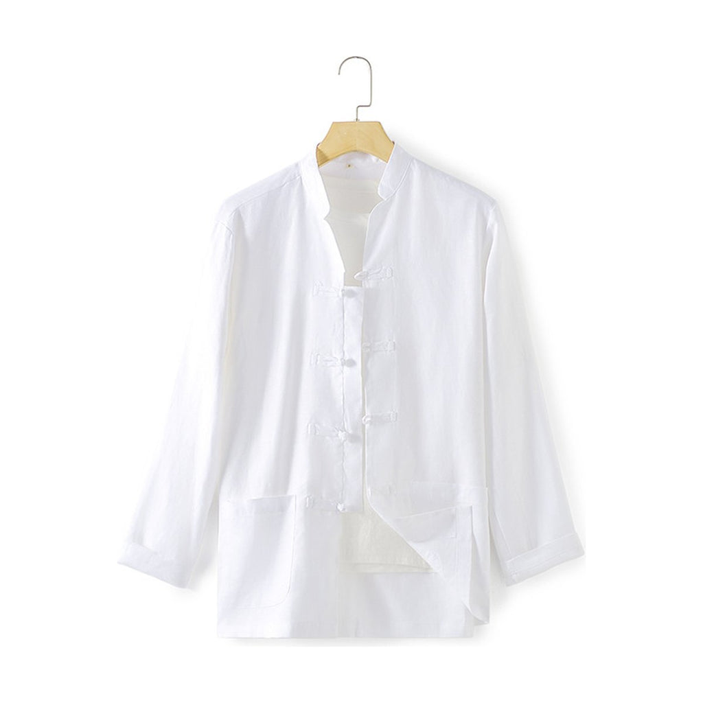 Men's Linen Shirt Chinese- Loose